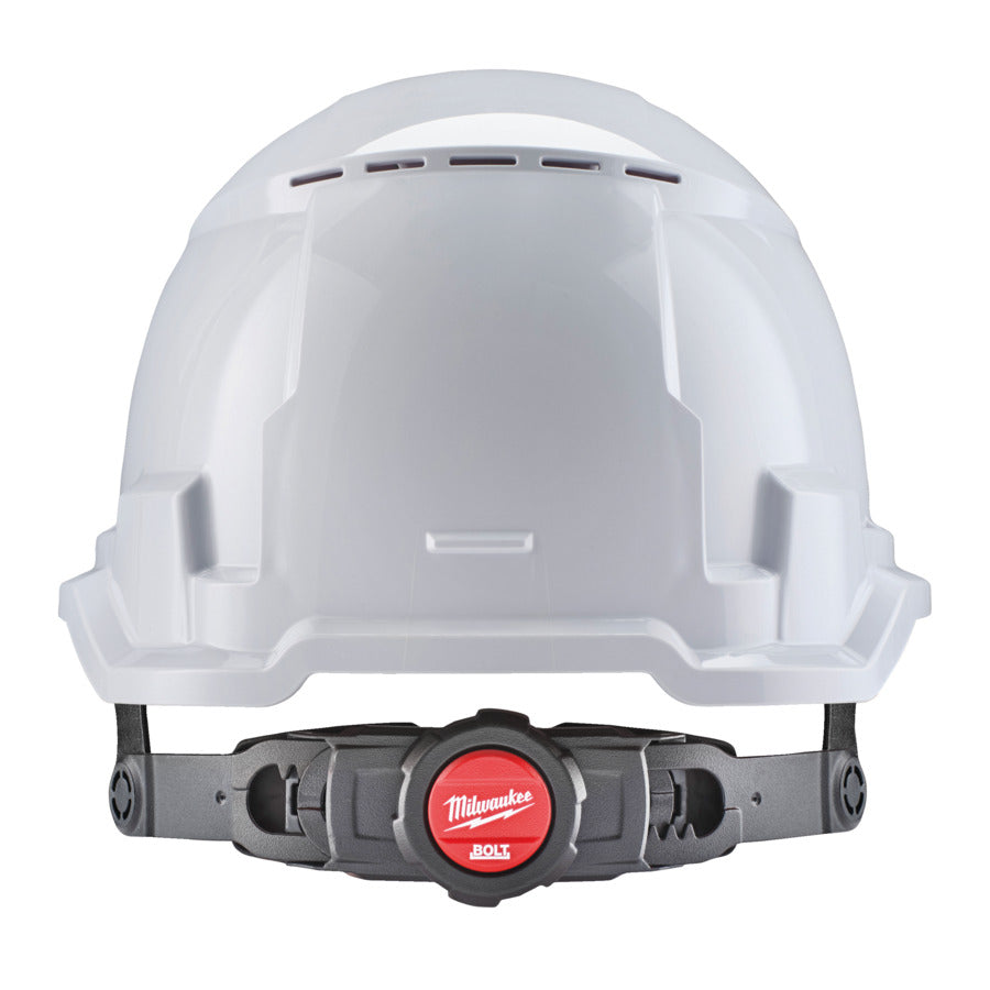 Milwaukee 4932478122 BOLT™ 100 White Vented Hardhat Without Chinstrap