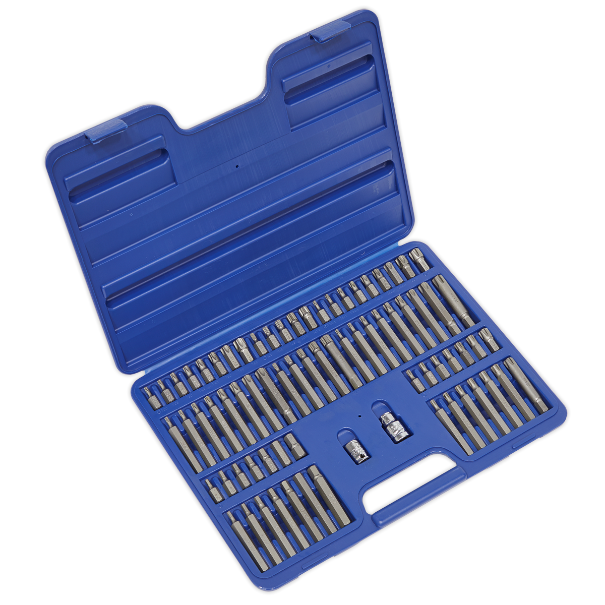 Sealey AK21974 3/8" & 1/2" Drive Torx-Star/Security/Hex/Ribe/Spline Set - 74 Piece