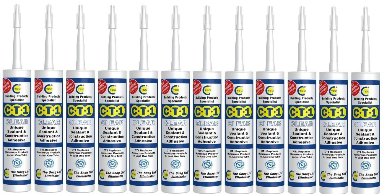 CT1 Sealant & Adhesive Clear 290ml (Box of 12)