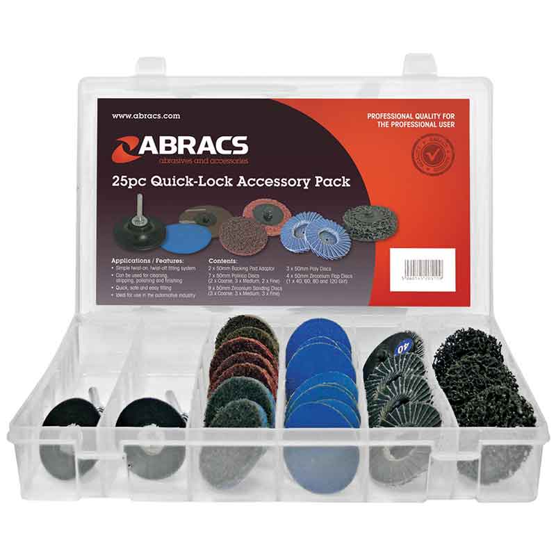 Abracs ABQLPACK25 Quick Lock Accessory Pack - 25 Piece