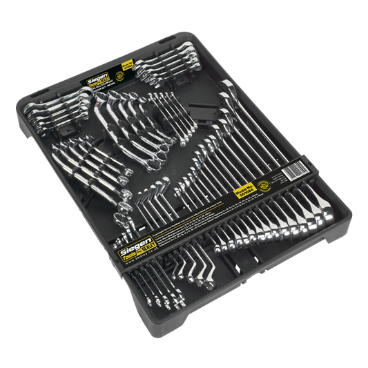 Siegen by Sealey Multipurpose Spanner Set - 50 Piece