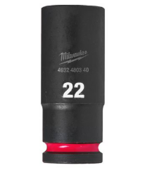 Milwaukee 22mm Shockwave Impact Duty 1/2" Drive Impact Socket Deep