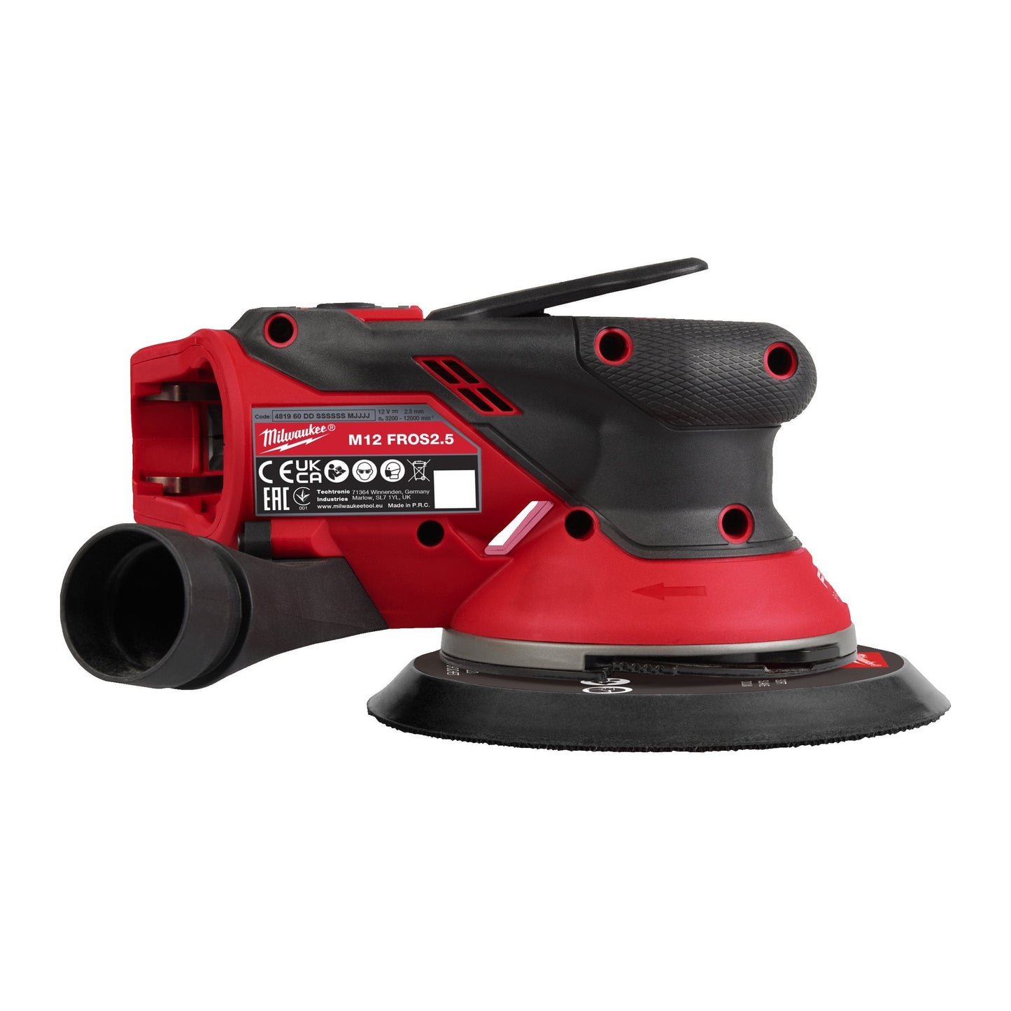 M12 FUEL™ 150 mm random orbital sander with 2.5 mm or
