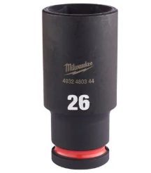 Milwaukee 26mm Shockwave Impact Duty 1/2" Drive Impact Socket Deep