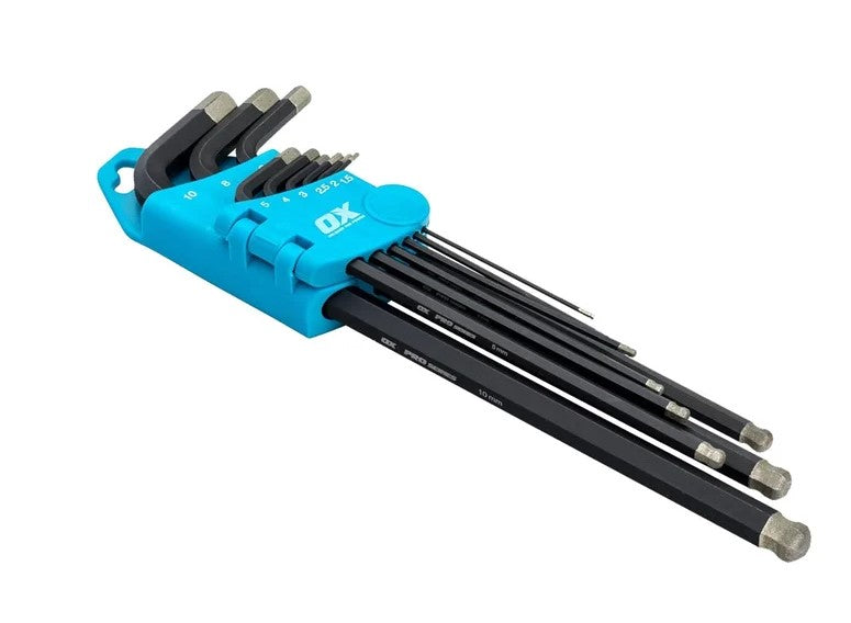 Ox Tools OX-P322409 Pro Diamond Tipped Hex Key Set - 9 Piece