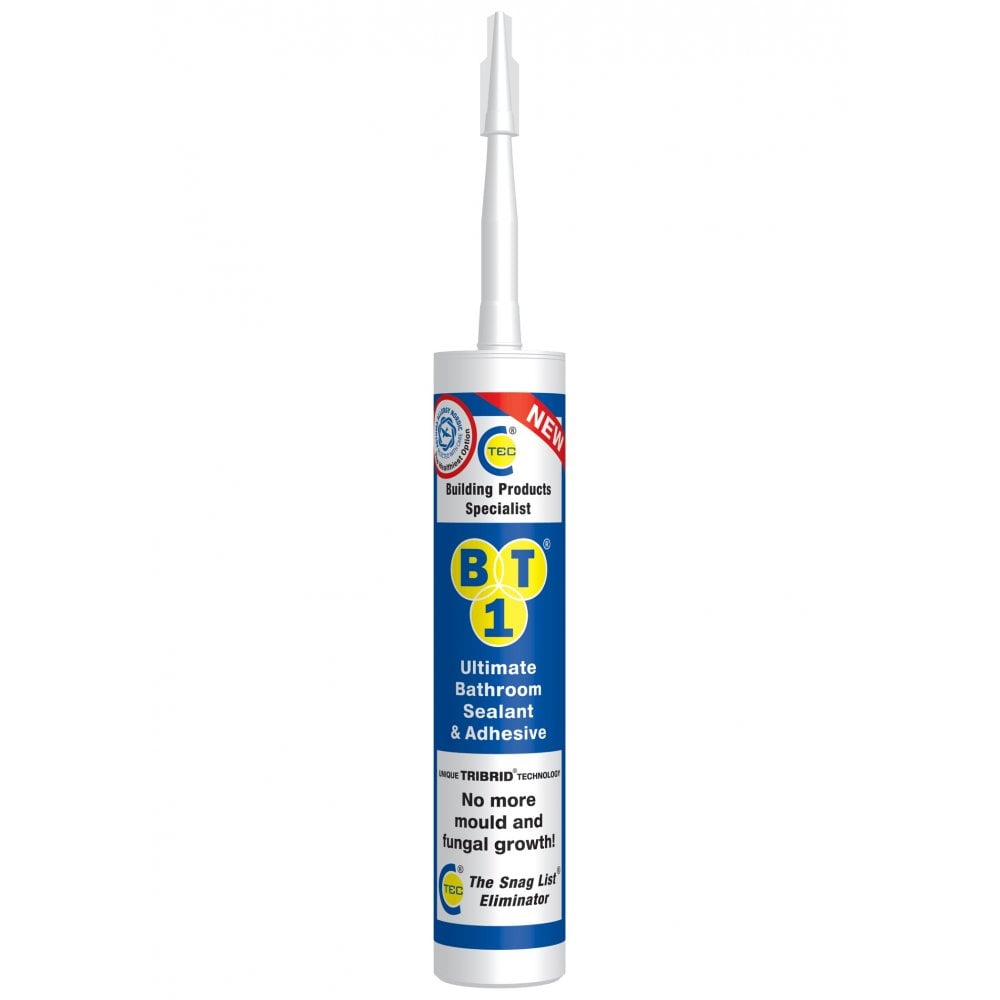 BT1 Bathroom Sealant & Adhesive White - 290ml
