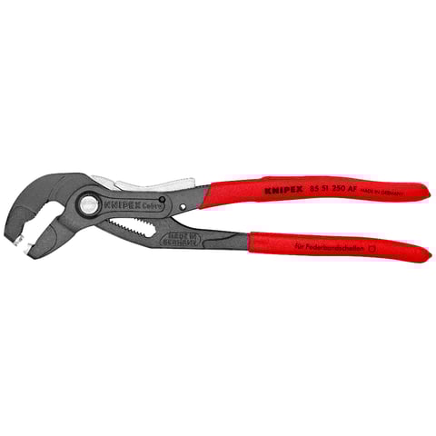Knipex 85 51 250 AF Spring Hose Clamp Pliers With Retainer - 250mm