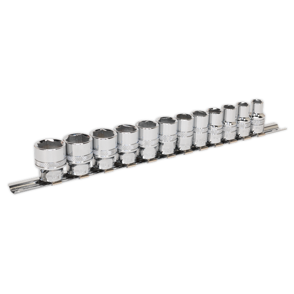 Premier Lock-On™ Socket Set 3/8"Sq Drive 12pc