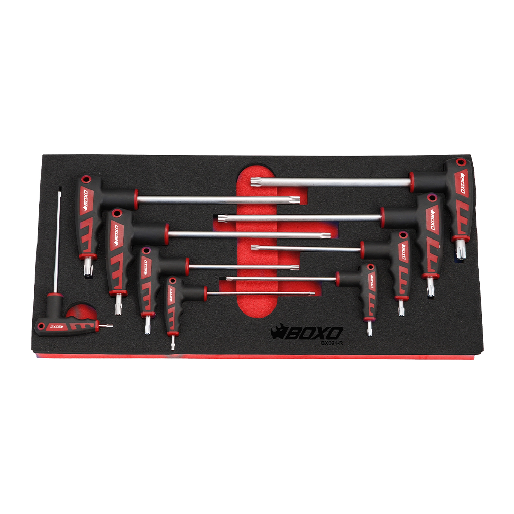 Boxo BX021-R Torx T Handle Set In EVA Foam - 9 Piece