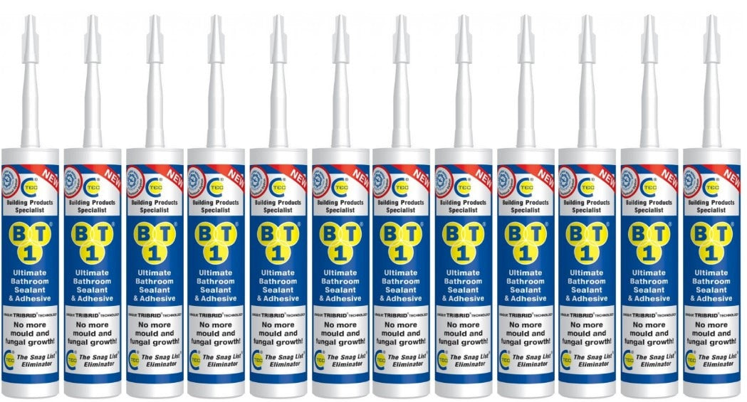 BT1 Bathroom Sealant & Adhesive White 290ml (Box of 12)