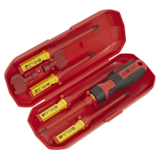 Sealey
Premier Interchangeable Screwdriver Set 8pc - VDE Approved