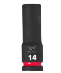 Milwaukee 14mm Shockwave Impact Duty 1/2" Drive Impact Socket Deep