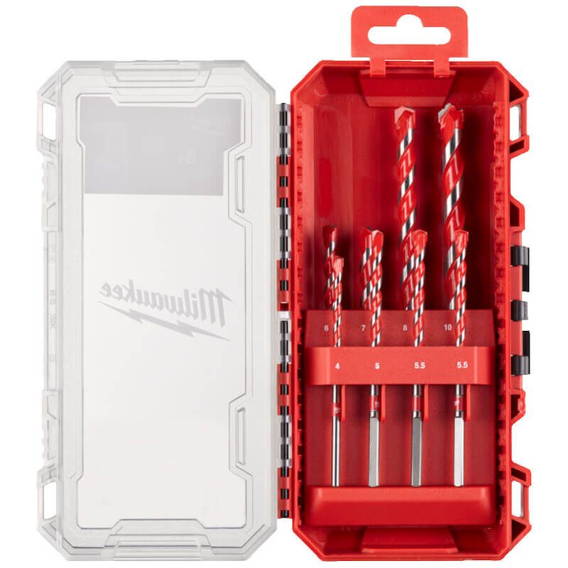 Milwaukee 8 Piece Premium Hammer Drill Bit Set