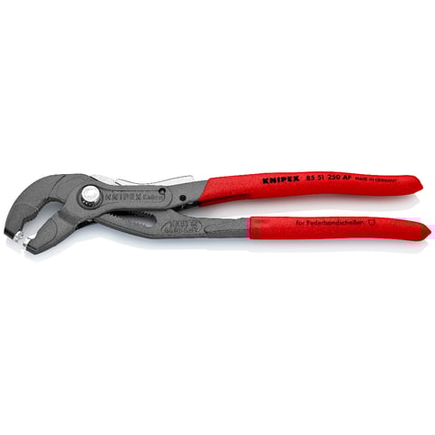 Knipex 85 51 250 AF Spring Hose Clamp Pliers With Retainer - 250mm