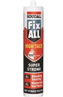 Soudal 101444 Fix All High Tack White Sealant & Adhesive 290ml