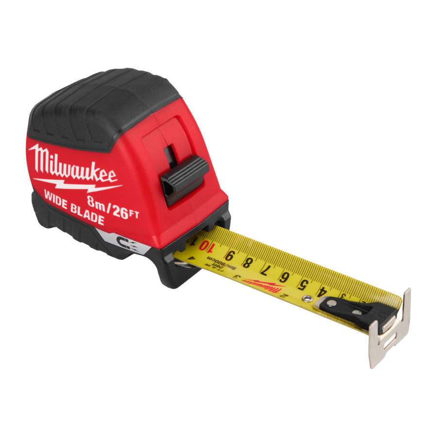 Milwaukee 8m / 26ft GEN II Wide Blade Magnetic Tape Measure