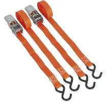 Sealey Ratchet Straps Polyester Webbing with S-Hooks