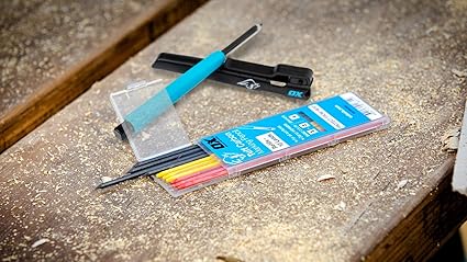 Ox Tools OX-P503202 Tuff Carbon Refills Basic Colour & Graphite Lead - 10 Pack