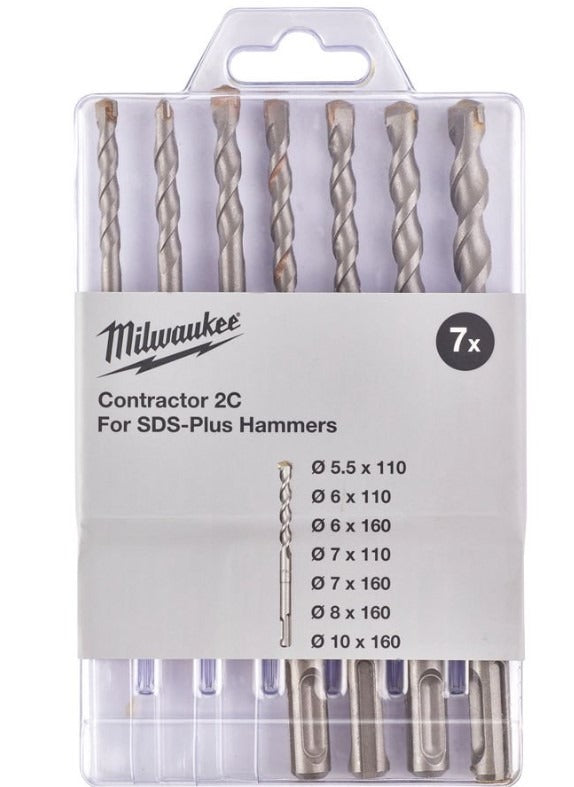 Milwaukee 4932471245 SDS+ Contract Set - 7 Piece