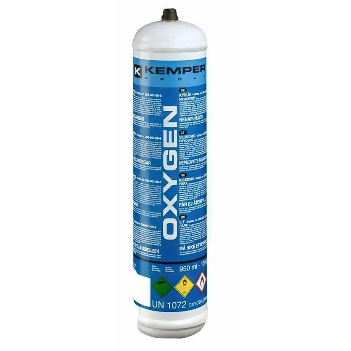 Kemper Disposable Oxygen Cylinder 1L