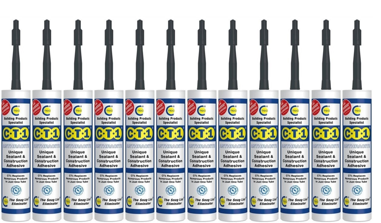 CT1 Sealant & Adhesive Anthracite 290ml (Box of 12)