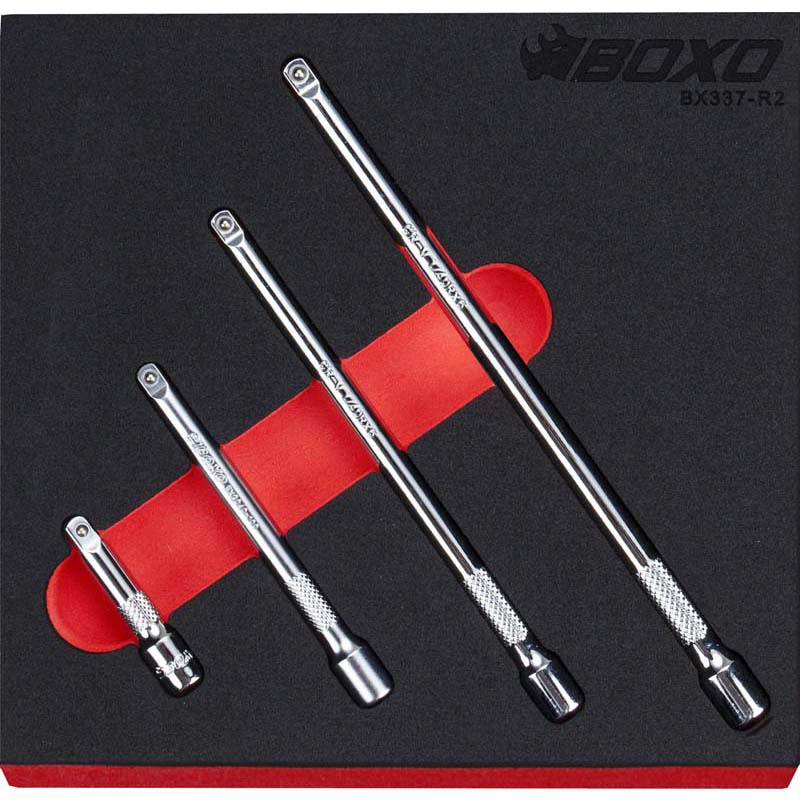 Boxo BX337-R2 1/4" Extension Set - 4 Piece