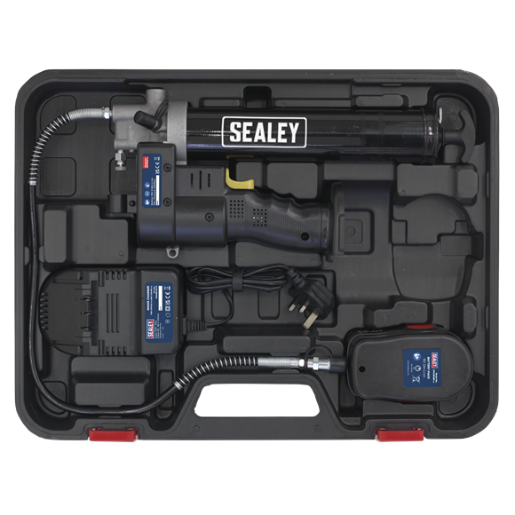 Sealey CPG18V Cordless Grease Gun Kit - With Battery & Charger