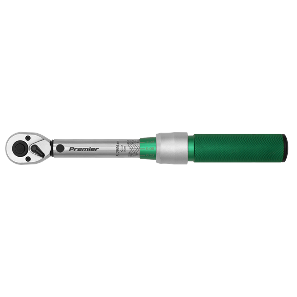 Sealey
Premier Calibrated Micrometer Torque Wrench 1/4"Sq Drive 5-25Nm