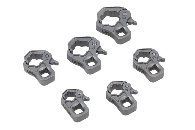 Laser 8874 3/8" Drive Ratchet Flare Nut Wrench Set - 10 - 19mm