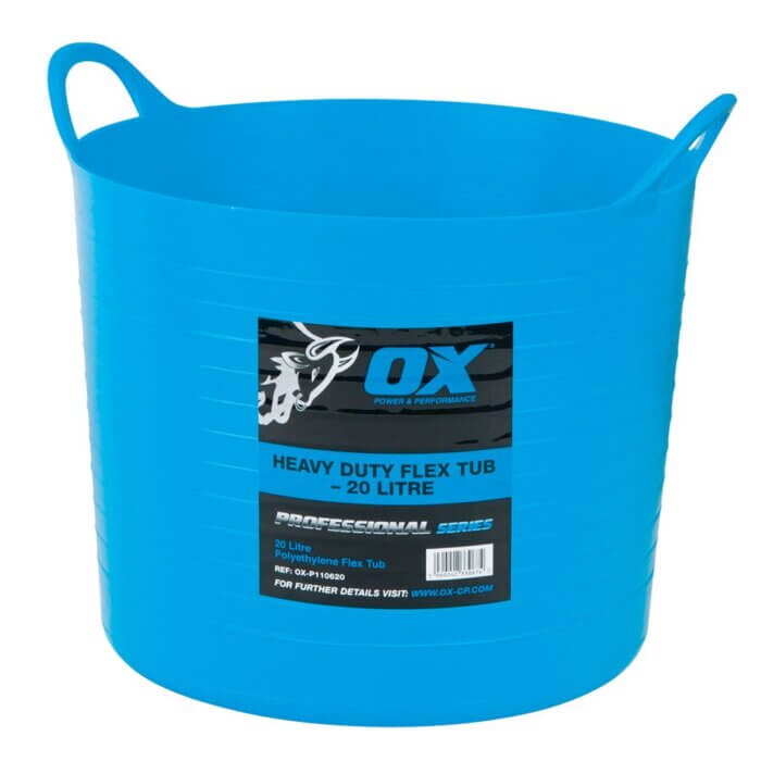 Ox Tools OX-P110620 Pro Heavy Duty Flexi Tub - 20L