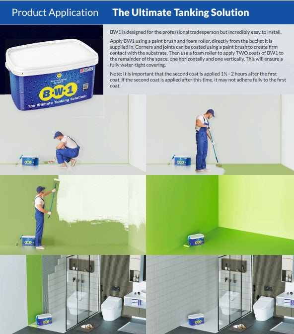 C-Tec BW1 Ultimate Bathroom Tanking Solution - 5L