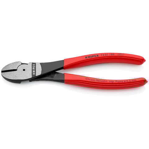 Knipex 74 01 180 High Leverage Diagonal Cutters - 180mm