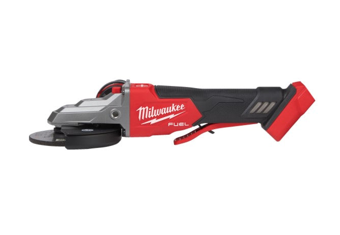 Milwaukee M18FSAGF125XPDB-0X Fuel 125mm Flathead Braking Angle Grinder With Paddle Switch - Body & Case