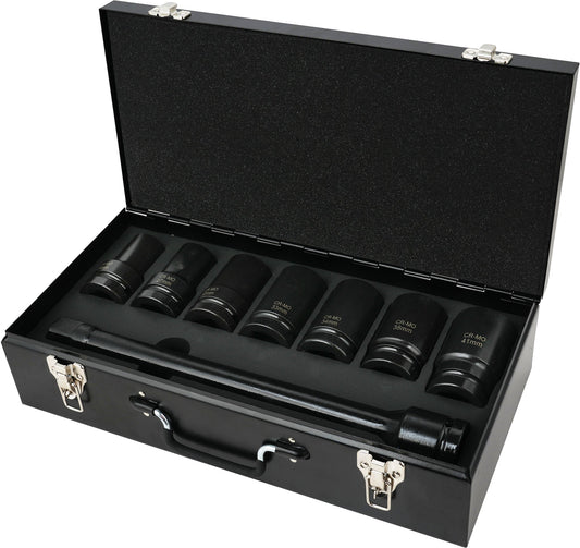 Powerhand PH-K1-2 1" Drive Deep Impact Socket Set - 8 Piece