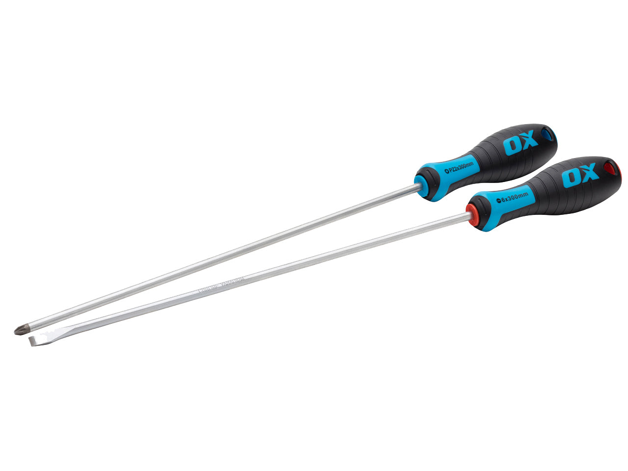 Ox Tools OX-P363302 Pro 2 Piece Long Screwdriver Set - 300mm Length