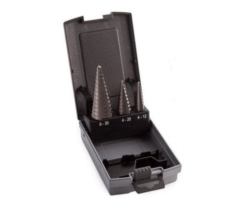 Abracs SDKIT3 HSS-G Step Drill Kit - 3 Piece