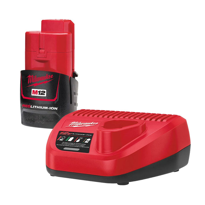 Milwaukee M12SET1D-152B 12v Sub Compact Screwdriver - 2x 1.5ah Li-Ion Batteries