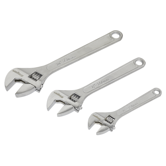 Sealey
Siegen Adjustable Wrench Set 3pc