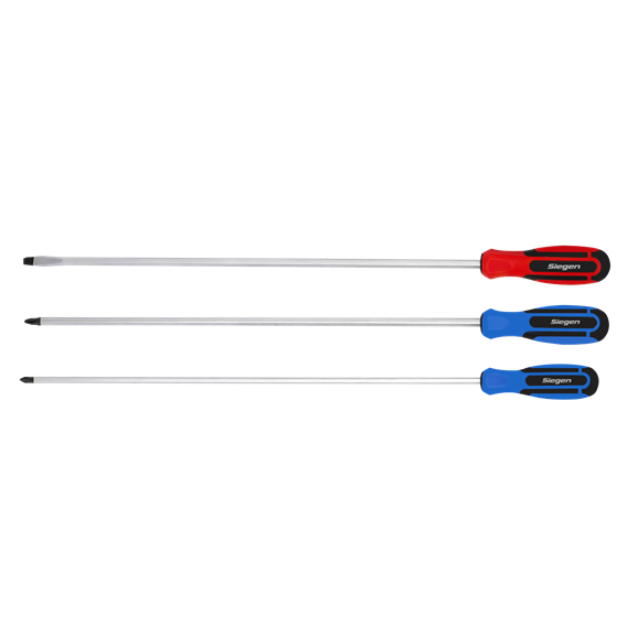 Sealey
Siegen Extra-Long Screwdriver Set 3pc