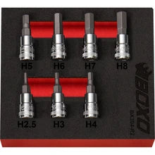 BOXO 7Pc 1/4" Hex Bit Socket Set BX304-R2
