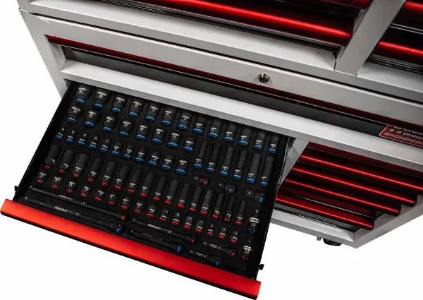 Boxo BX751-R 3/8" & 1/2" Drive Master Impact Socket Set - 81 Piece