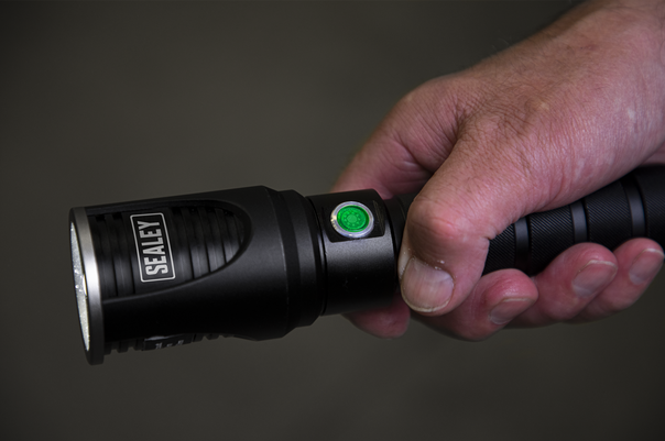Sealey LED4494 Rechargeable Aluminium Torch With Adjustable Focus - 60W COB LED