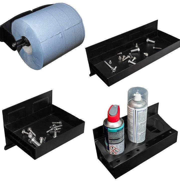 Powerhand PH-PTH1-BK Power Tool Storage Rack with FREE Magnetic Organisation Holder Set