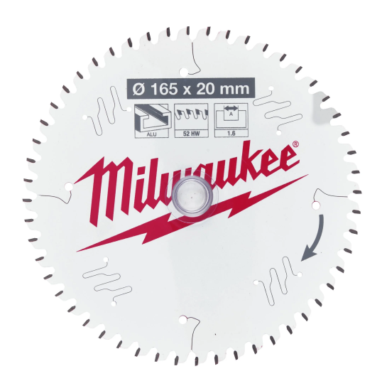Milwaukee 4932479087 Circular Saw Blade 165mm x 20mm 1.6mm Kerf 52TPI - Wood