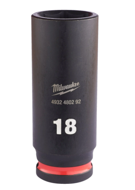 Milwaukee Shockwave 3/8 Impact Duty 18mm Deep Socket 4932480292