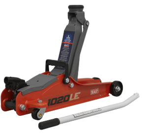 Low Profile Short Chassis Trolley Jack 2 Tonne - Red
