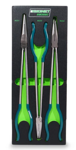 Signet S90220 Extra Long Nose Plier Set In EVA Foam - 3 Piece