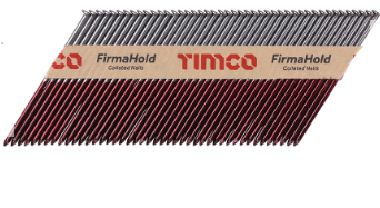 Timco CBRT90 FirmaHold Collated Clipped Head Nails - Trade Pack - Plain Shank - Bright