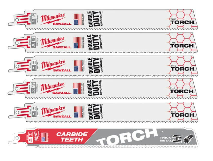 Milwaukee Sawzall B. 230x5 AX + TCT AX-6pc