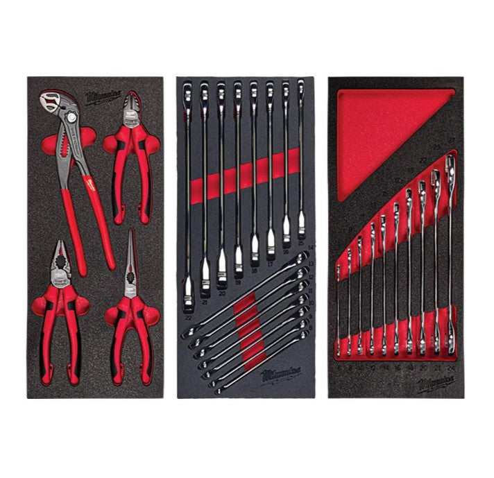 Milwaukee Filled TOOLGUARD™ 30″ / 78 cm 7-Drawer Steel Storage Rolling Cabinet - FREE UK MAINLAND DELIVERY